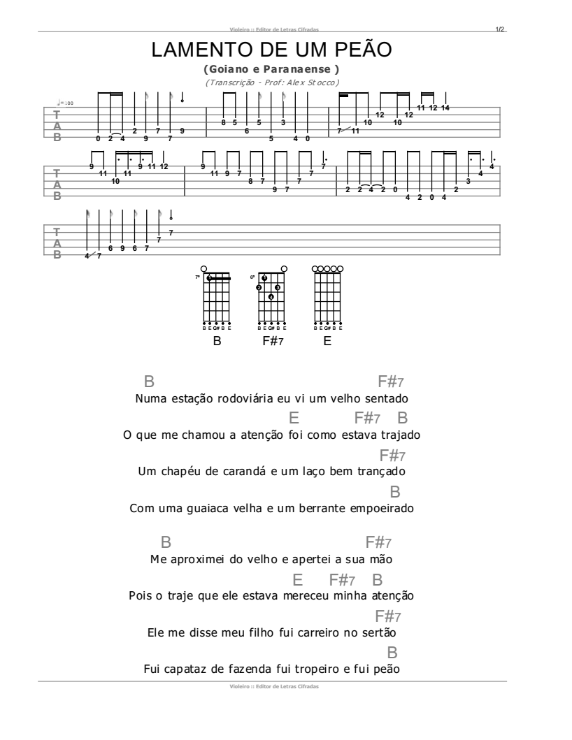 LAMENTO DE UM PEÃO (GOIANO E PARANAENSE) APRENDA O SOLO NA VIOLA EM 7 ...