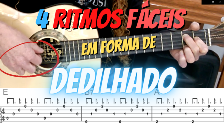 4 RITMOS FÁCEIS NA VIOLA EM FORMA DE DEDILHADO