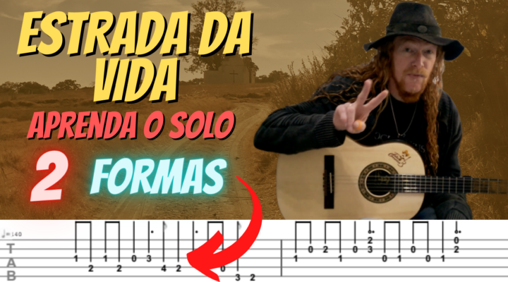 ESTRADA DA VIDA COMO TOCAR O SOLO DE VIOLA (2 FORMAS)