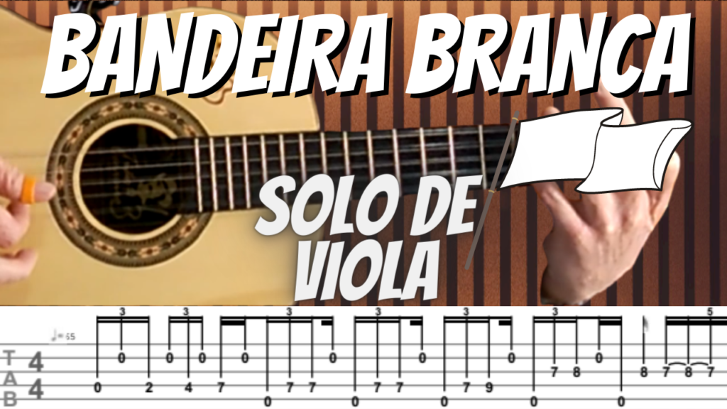 Bandeira branca aula de viola