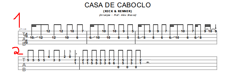 Casa de Caboclo solo ritmo acordes